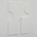 Ispra Matte White Wall Decor, Set of 4