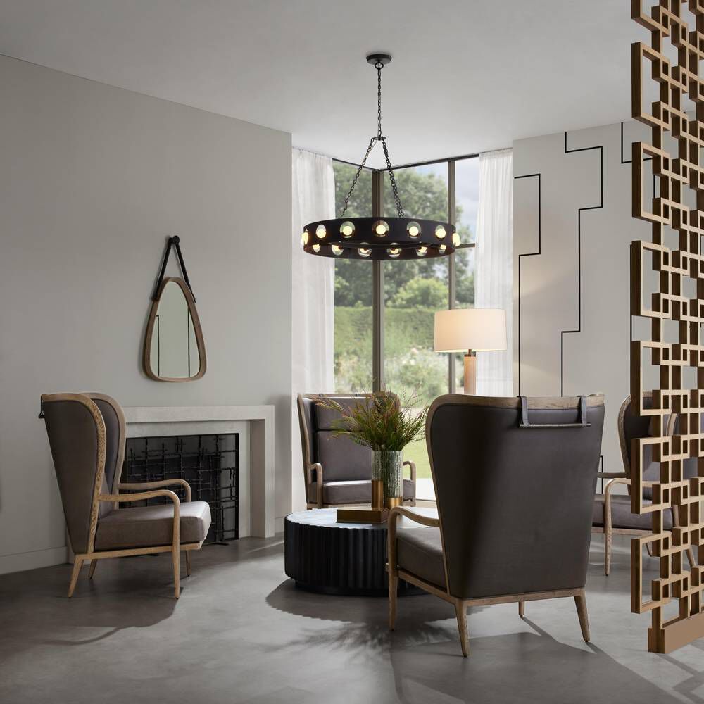 Redondo 15 Light 35 inch Matte Charcoal Chandelier Ceiling Light