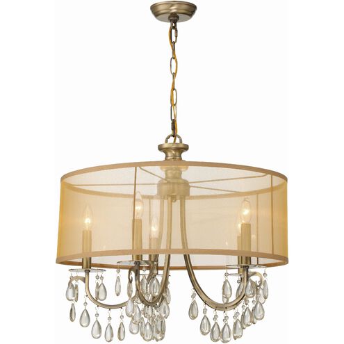 Hampton 5 Light 24 inch Antique Brass Chandelier Ceiling Light