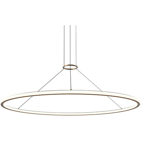 Luna LED 62 inch Painted Brass Pendant Ceiling Light