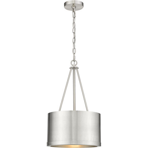 Eclipse LED 12 inch Brushed Satin Nickel Mini Pendant Ceiling Light