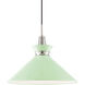 Kiki 1 Light 18 inch Polished Nickel Pendant Ceiling Light in Polished Nickel and Mint