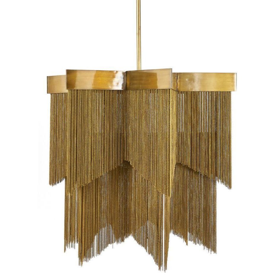 Bridget 28 inch Vintage Brass Chandelier Ceiling Light