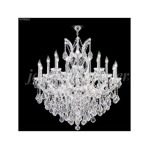 Maria Theresa Grand 19 Light 37 inch Silver Crystal Chandelier Ceiling Light, Grand