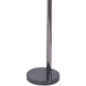 Mushroom 85 inch 40.00 watt Black Nickel and Black Arc Floor Lamp Portable Light