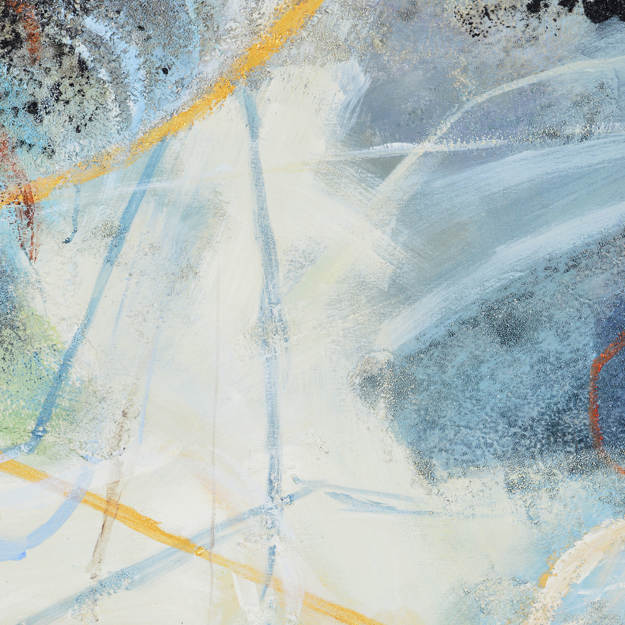 Aquarius Heavy Texture Canvas Art, Set of 2