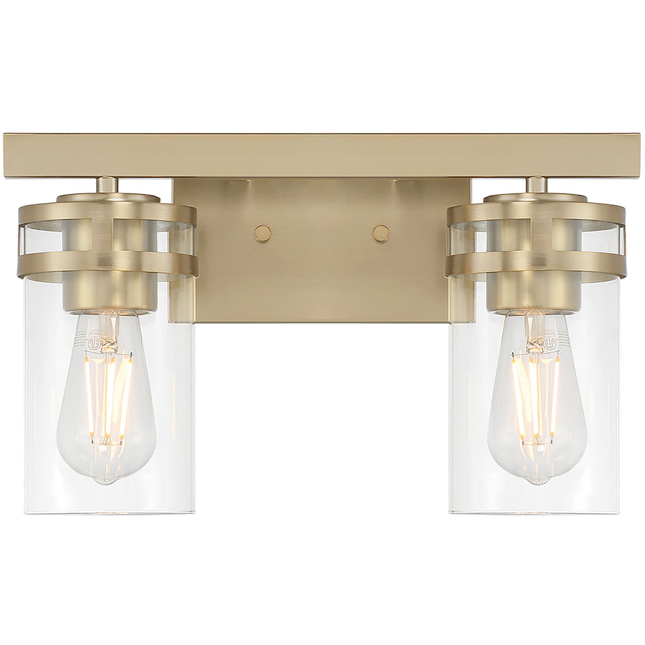 Lunden 2 Light 14.5 inch Modern Gold Bathroom Vanity Light Wall Light