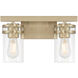 Lunden 2 Light 14.5 inch Modern Gold Bathroom Vanity Light Wall Light