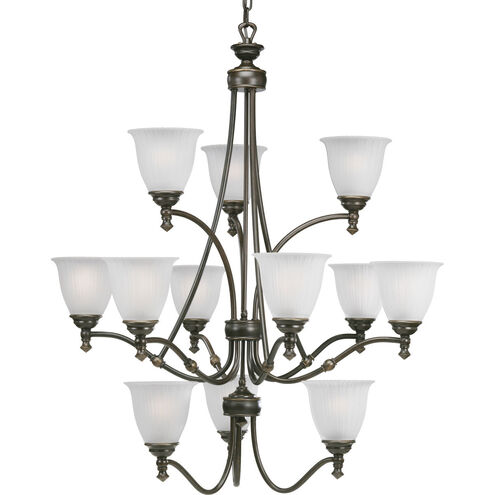 Renovations 12 Light 33 inch Forged Bronze Chandelier Ceiling Light