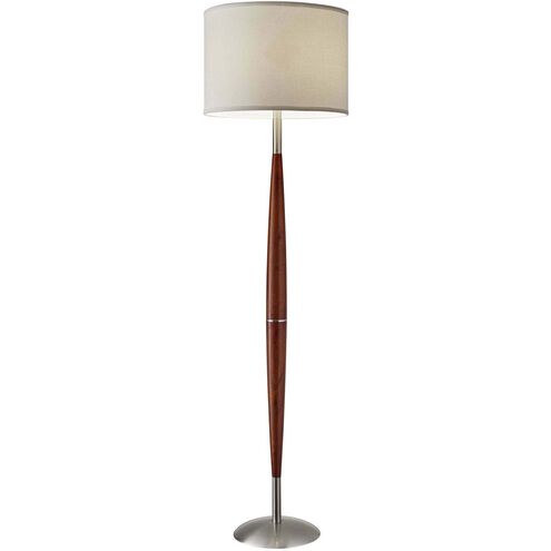 Hudson 65 inch 150.00 watt Dark Maple Floor Lamp Portable Light