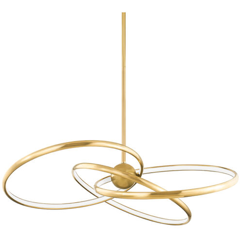 Alula LED 42 inch Vintage Brass Chandelier Ceiling Light