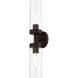 Ludlow 2 Light 4.25 inch Bronze Vanity Sconce Wall Light
