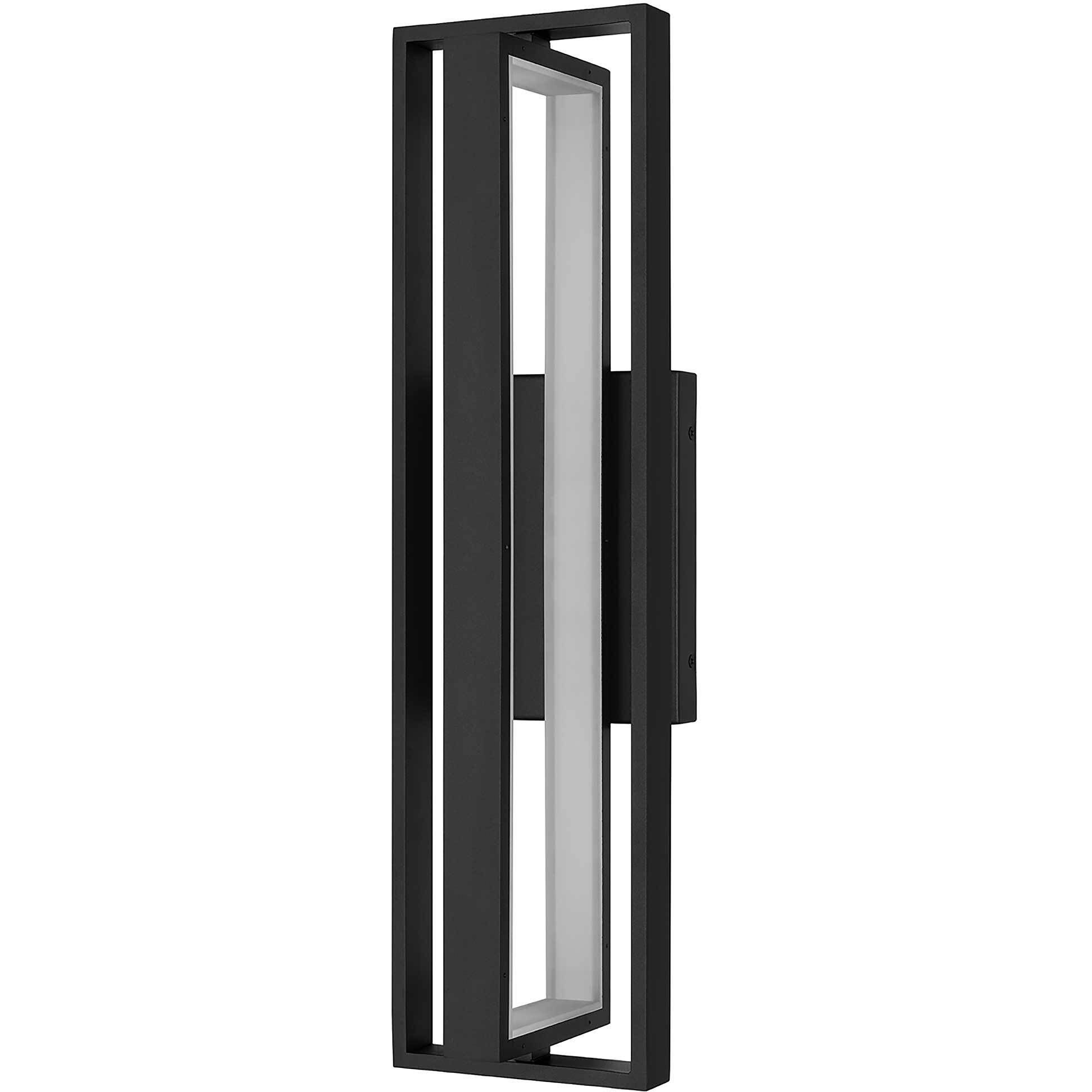 In & Out LED 24.5 inch Sand Black Outdoor Wall Sconce