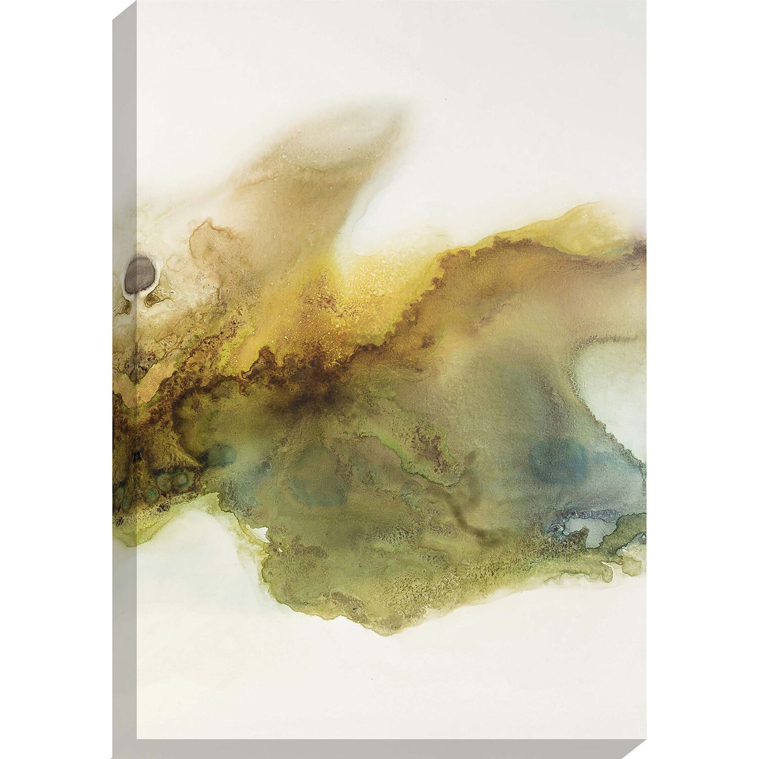 Lambert Multi and Turquoise and Yellow and White Canvas