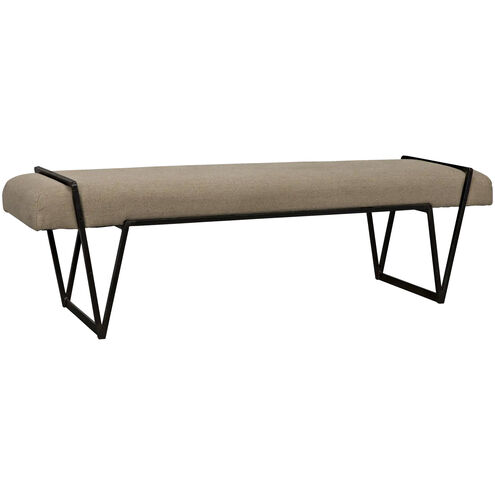 Larkin Matte Black Bench