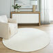 Mitra White/Ivory Rug in 10 Round