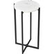 Lanier 18 X 10 inch Black and White Accent Table, Round