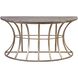 Meditation 54 X 18 inch Antique Gold with Brown Console Table