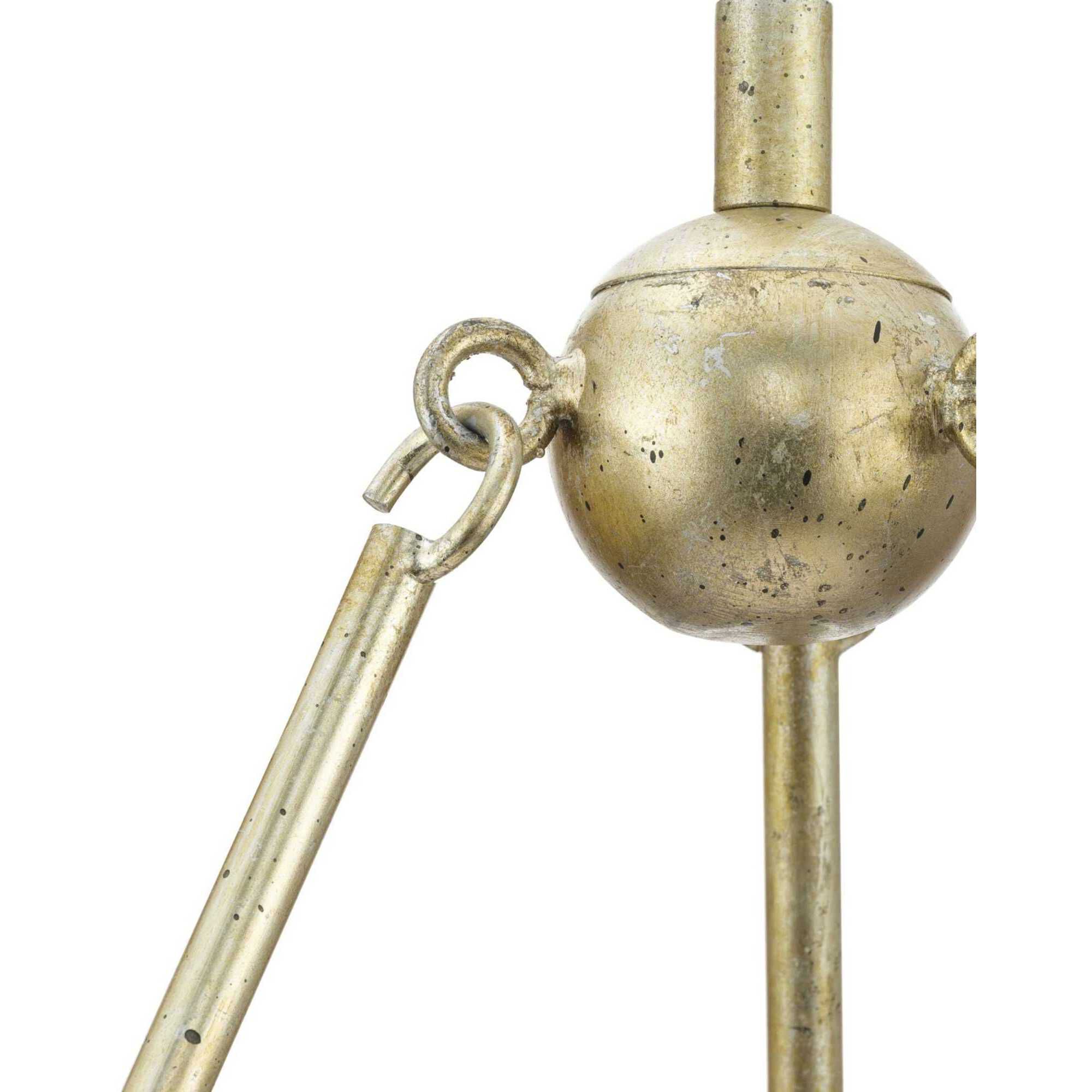 Laurel 6 Light 28 inch Gilded Silver Chandelier Ceiling Light, Design Series