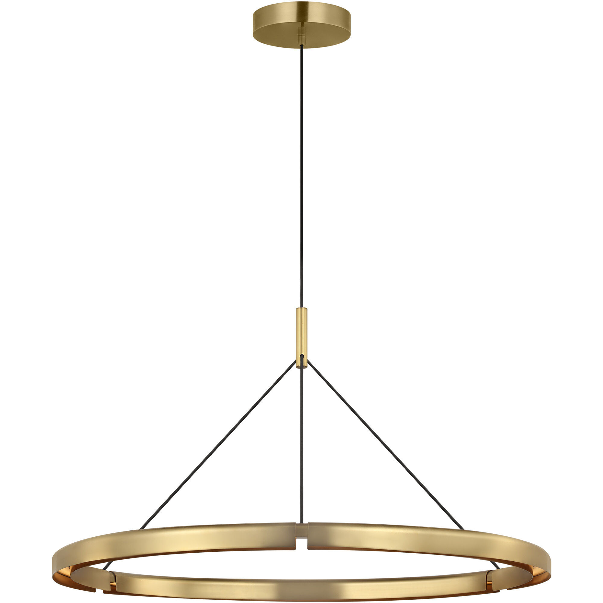 Peter Bristol Cloak LED 36.6 inch Hand-Rubbed Antique Brass Chandelier Ceiling Light