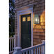 Norfield 1 Light 12.75 inch Verde Green Outdoor Sconce in Seedy Glass, Brass Traditions by Innovations Lighting