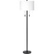 Lincoln 60.5 inch 60 watt Black Floor Lamp Portable Light