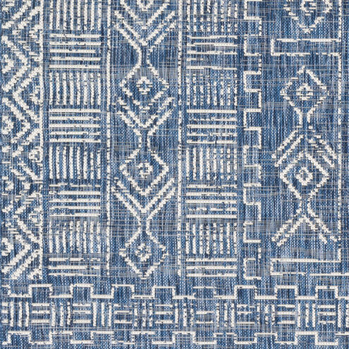Eagean 122.05 X 94.49 inch Light Blue/Blue/Ink Blue/White Machine Woven Rug in 8 x 10, Rectangle