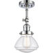 Franklin Restoration Olean 1 Light 7 inch Polished Chrome Sconce Wall Light in Seedy Glass, Franklin Restoration