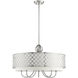 Arabesque 6 Light 24 inch Brushed Nickel Pendant Chandelier Ceiling Light