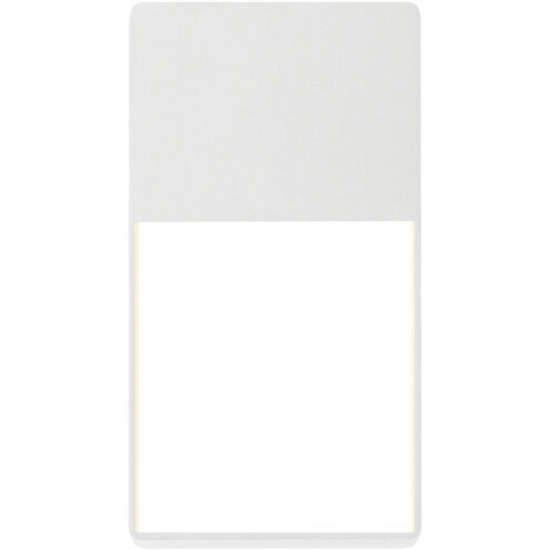 Light Frames LED 13 inch Textured White Indoor-Outdoor Sconce, Inside-Out