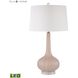 Abbey Lane 30 inch 9.5 watt Pink with Clear Table Lamp Portable Light in LED, 3-Way