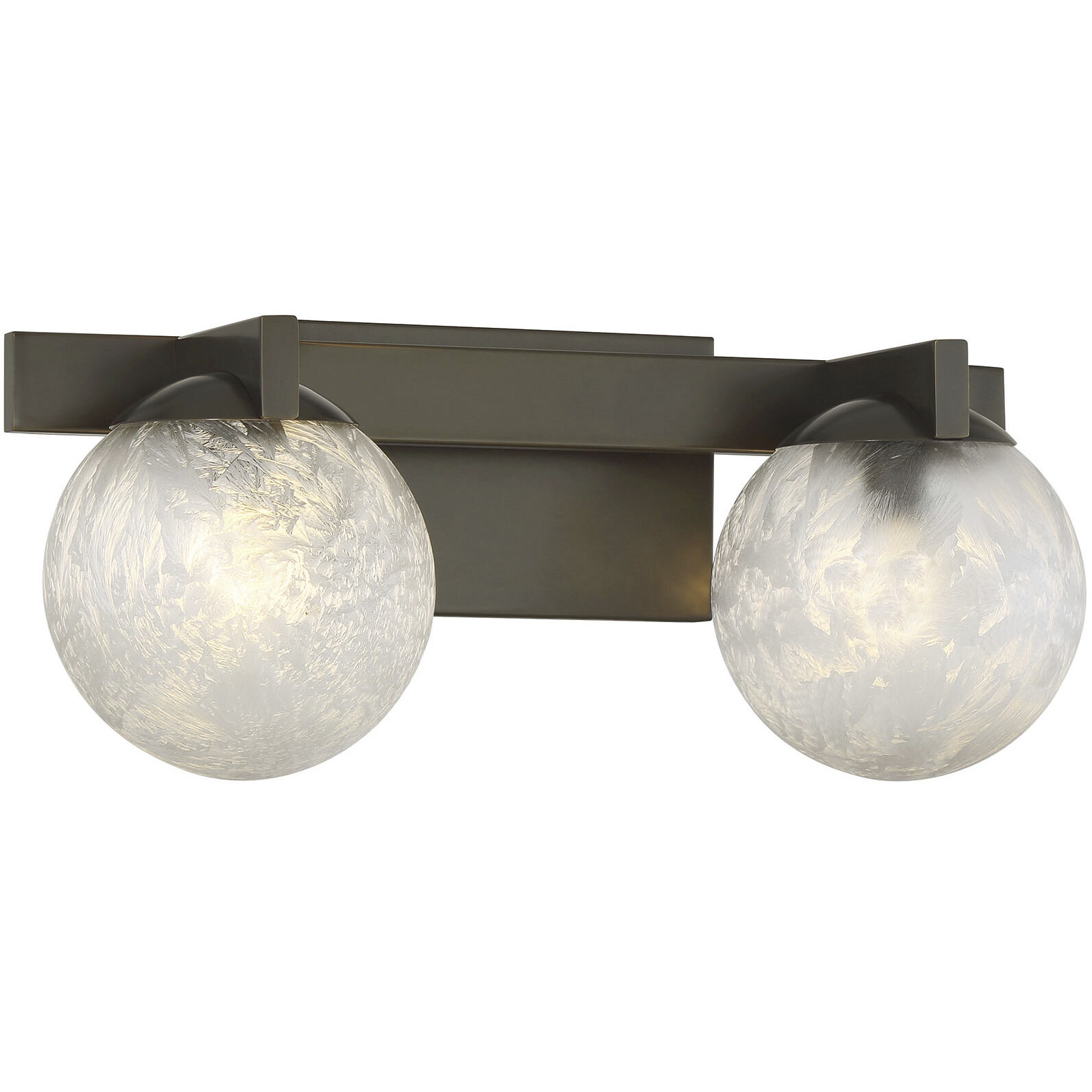 Darien 2 Light 17 inch Mediterranean Bronze Bathroom Vanity Light Wall Light