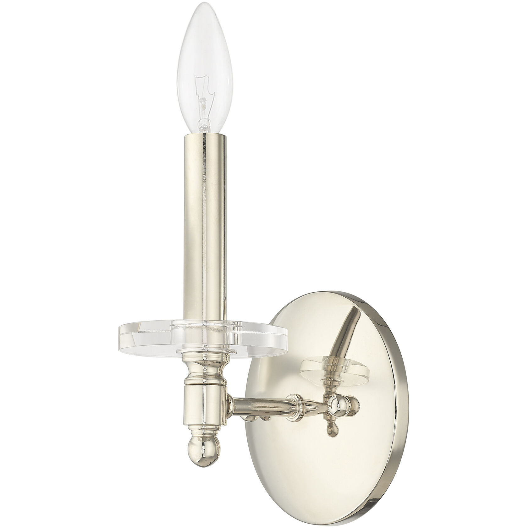 Bennington 1 Light 5 inch Polished Nickel Wall Sconce Wall Light