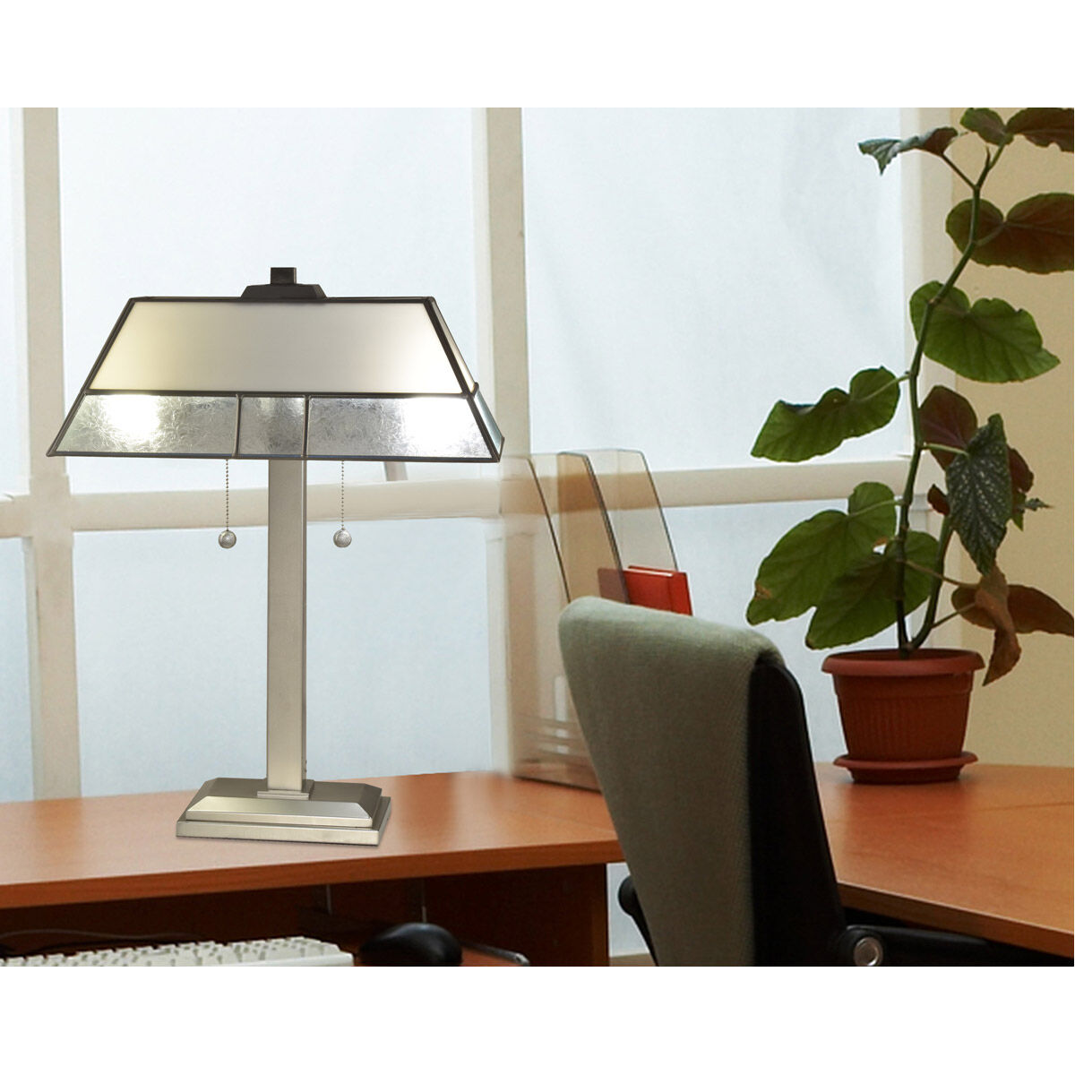 Springdale 24 inch 75.00 watt Silver Table Lamp Portable Light