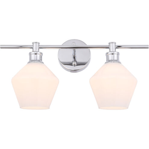 Gene 2 Light 19 inch Chrome Wall sconce Wall Light