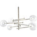 Canada LED 39 inch Chrome Chandelier Ceiling Light