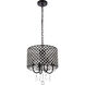 Elise 4 Light 14 inch Black Pendant Ceiling Light