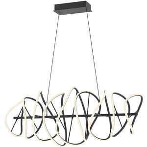 Collide LED 20.63 inch Black Chandelier Ceiling Light