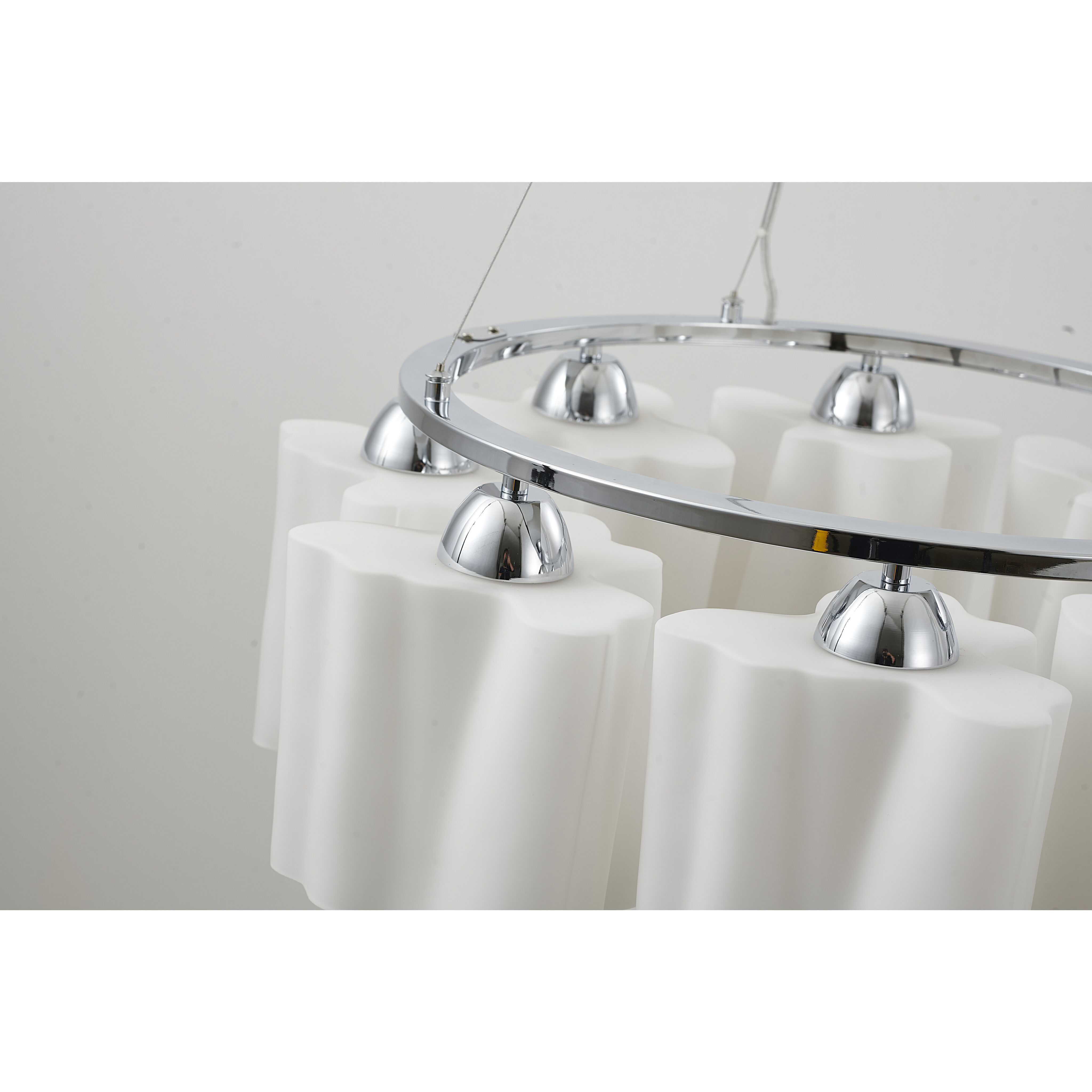 Canada 8 Light 27.5 inch Chrome Chandelier Ceiling Light