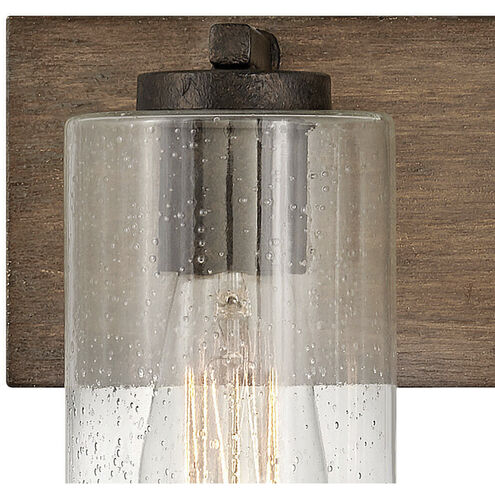 Sawyer 2 Light 14.25 inch Sequoia with Iron Rust Vanity Light Wall Light