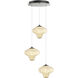 Solara LED 17.32 inch Graphite Chandelier Ceiling Light