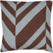Fallon 22 inch Dark Brown, Sage Pillow Kit