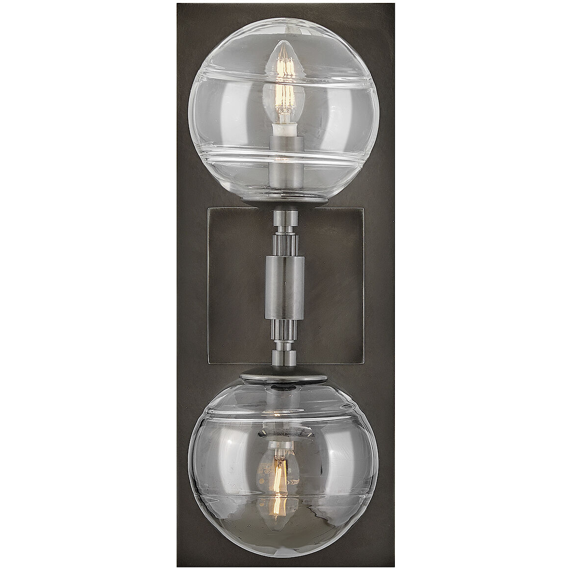 Oberon 2 Light 7 inch Black Oxide Sconce Wall Light