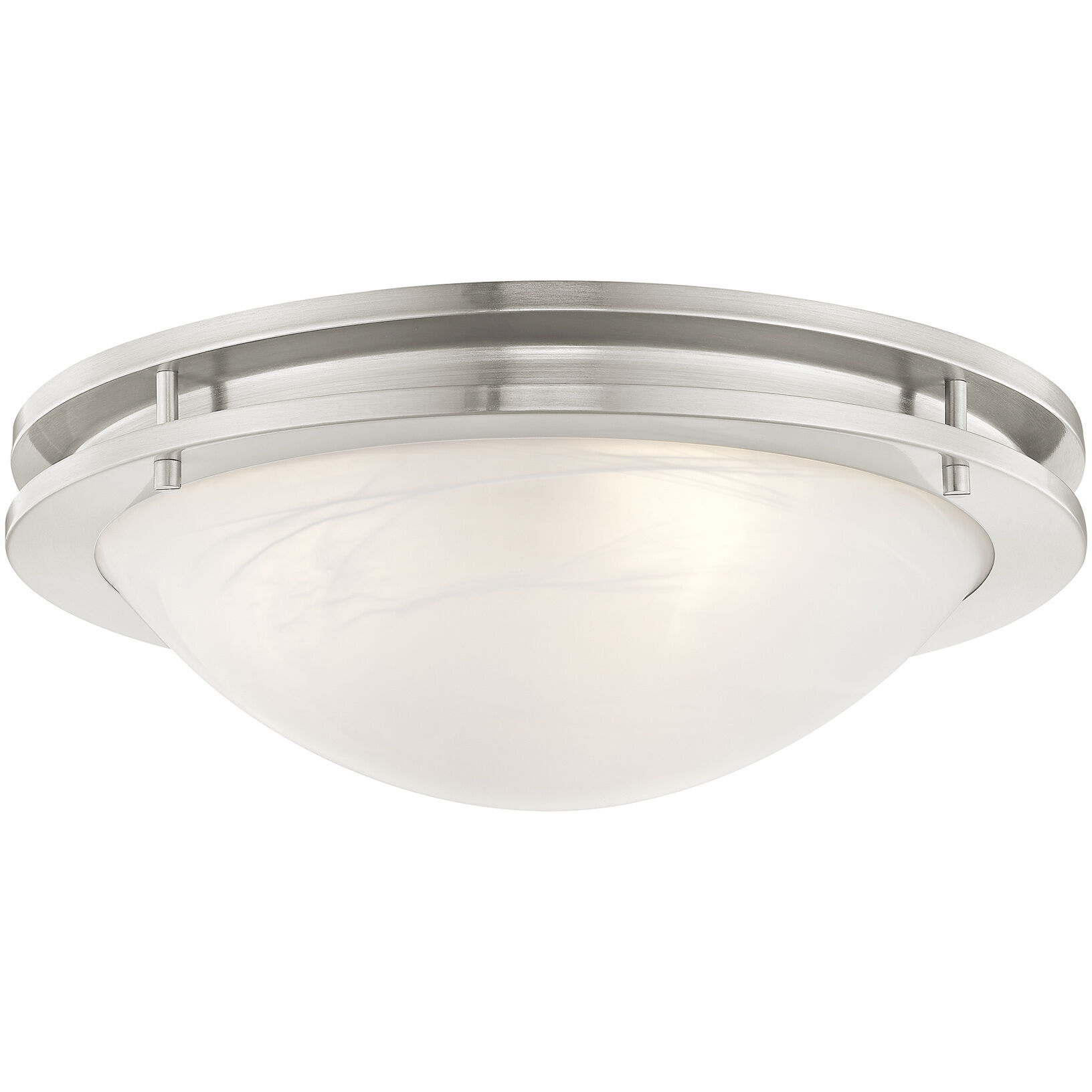 Ariel 3 Light 17 inch Brushed Nickel Flush Mount Ceiling Light