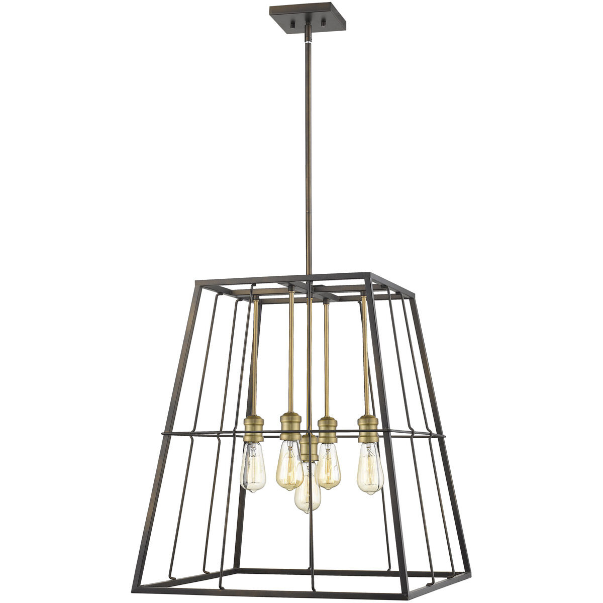 Charley 5 Light 22 inch Oil-Rubbed Bronze Pendant Ceiling Light