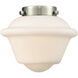 Nouveau 2 Oxford LED 7.5 inch Polished Chrome Mini Pendant Ceiling Light in Matte White