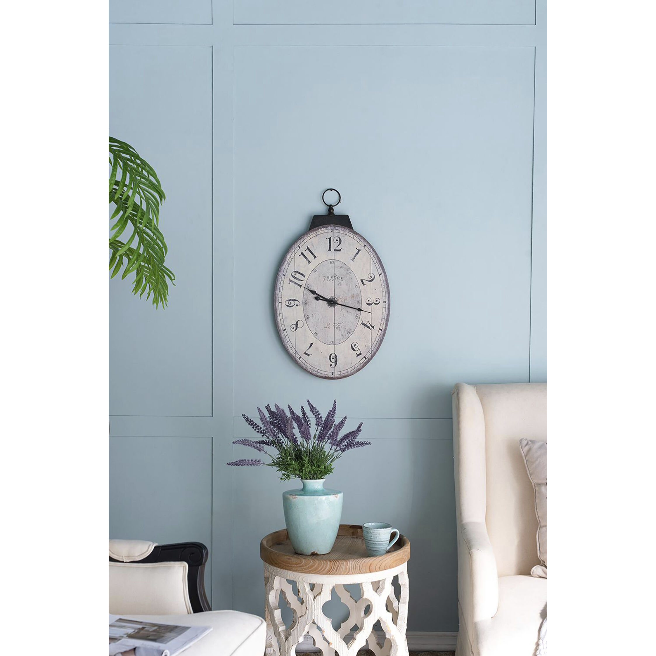 Thaddeus 29 X 17.7 inch Wall Clock