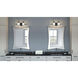 Hazlett 2 Light 15 inch Matte Black Bath Light Wall Light