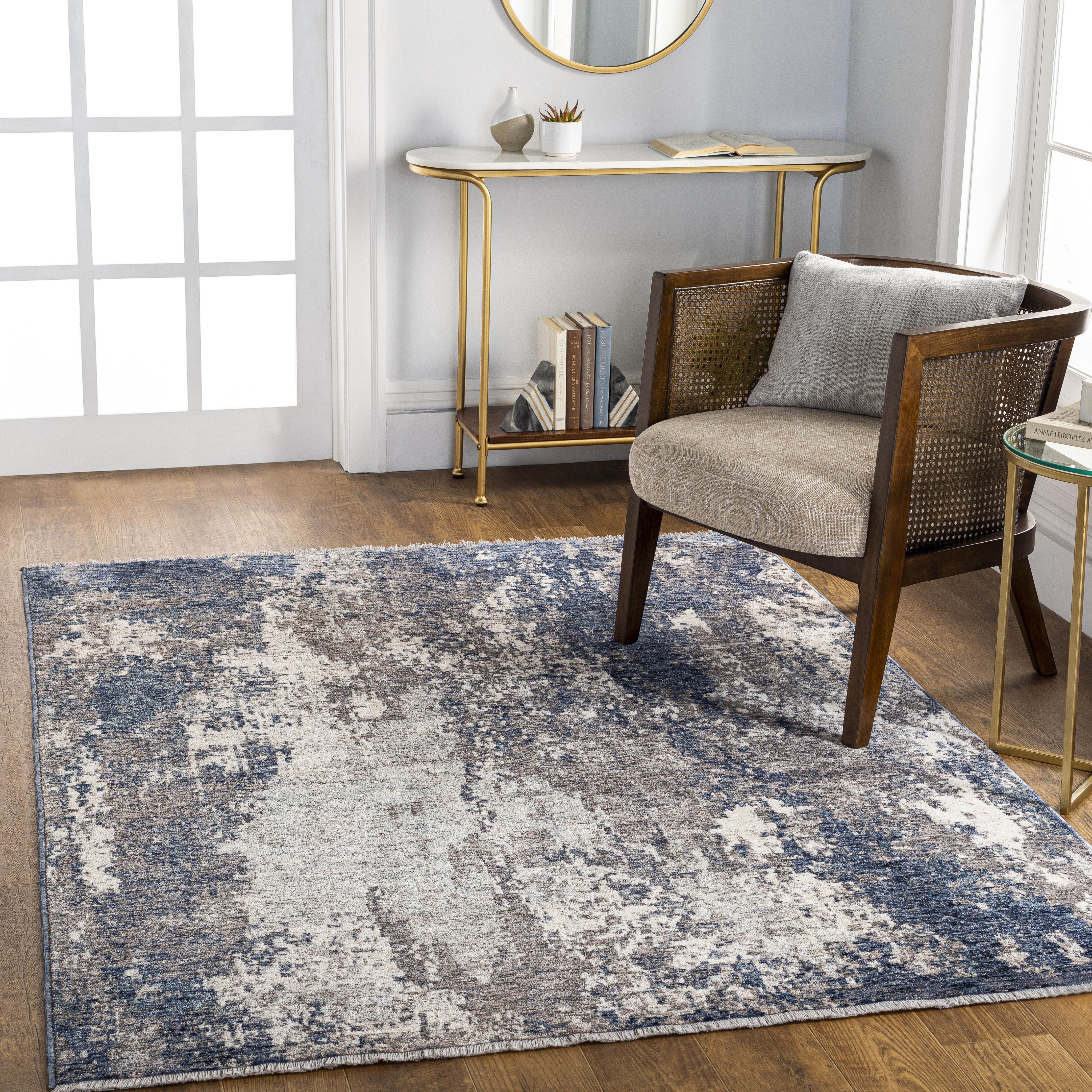 Misterio 92 X 60 inch Medium Grey Rug, Rectangle