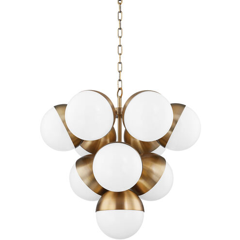 Cupertino 7 Light 26 inch Patina Brass Chandelier Ceiling Light